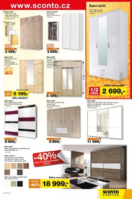 akční leták Sconto nábytek 28.9.2016-11.10.2016