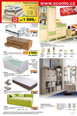 akční leták Sconto nábytek 28.9.2016-11.10.2016