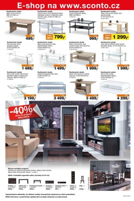 akční leták Sconto nábytek 28.9.2016-11.10.2016