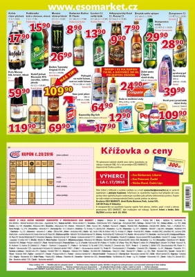 akční leták ESO MARKET 28.9.2016-9.10.2016