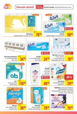akční leták Teta drogerie 29.9.2016-8.10.2016