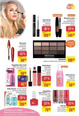 akční leták Teta drogerie 29.9.2016-8.10.2016