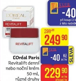 Krém pleťový Revitalift L'Oréal