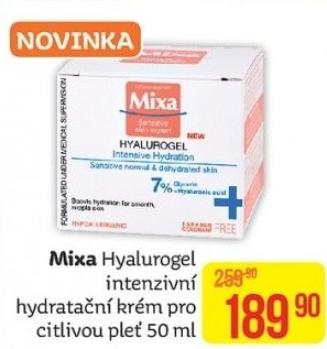 Krém hydratační Hyalurogen Mixa