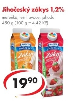 Nápoj zákys Jihočeský ochucený Madeta