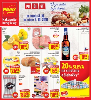 akční leták Penny Market 3.10.2016-5.10.2016