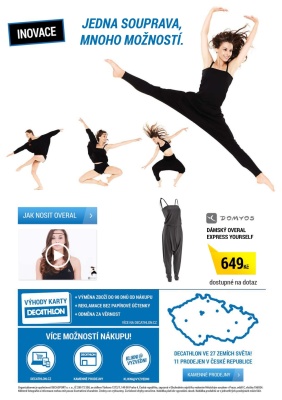 akční leták Decathlon 3.10.2016-31.10.2016