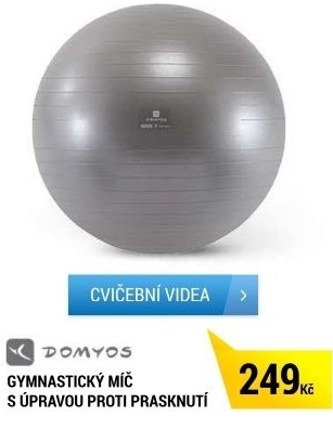 GYMNASTICKÝ MÍČ S ÚPRAVOU PROTI PRASKNUTÍ