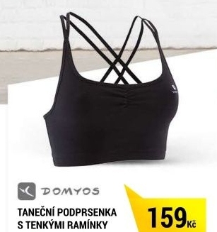 TANEČNÍ PODPRSENKA S TENKÝMI RAMÍNKY