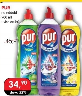 Prostředek na nádobí Pur