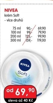 Krém hydratační Soft Nivea