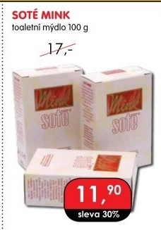 Tuhé mýdlo Mink Soté