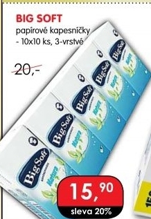 Papírové kapesníčky 3vrstvé Big Soft