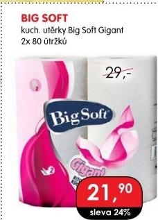 Kuchyňské utěrky 2vrstvé Gigant Big Soft