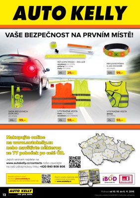 akční leták Auto Kelly 10.10.2016-6.11.2016