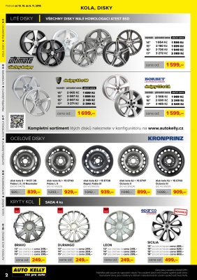 akční leták Auto Kelly 10.10.2016-6.11.2016