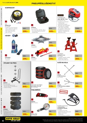 akční leták Auto Kelly 10.10.2016-6.11.2016