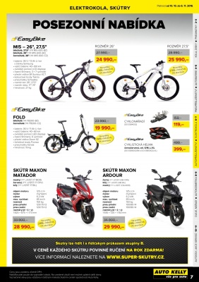 akční leták Auto Kelly 10.10.2016-6.11.2016