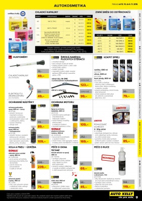 akční leták Auto Kelly 10.10.2016-6.11.2016