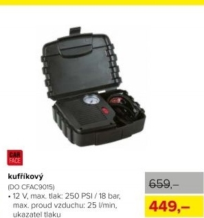 Kompresor kufříkový CarFace
