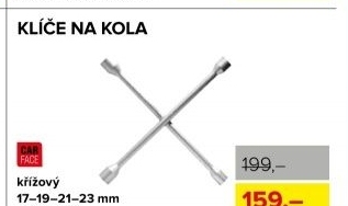 Křížový klíč na kola CarFace