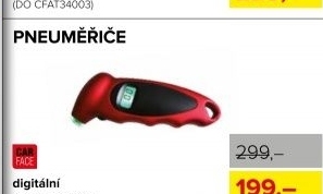 Pneuměřič CarFace, digitální