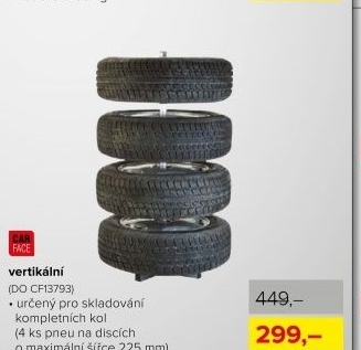Stojan na pneu CarFace, vertikální