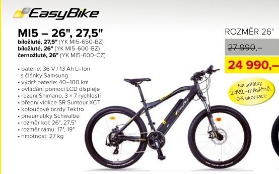Elektrokolo EASYBIKE MI5 26