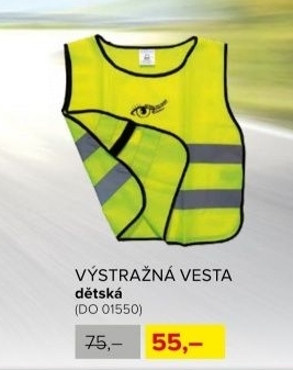 Dětská výstražná vesta, žlutá
