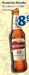 Pivo světlé výčepní 10° Krušovice