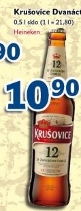 Pivo světlý ležák 12° Krušovice