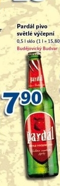 Pivo světlé výčepní 10° Pardál