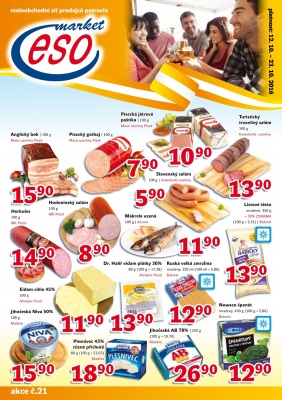 akční leták ESO MARKET 12.10.2016-23.10.2016
