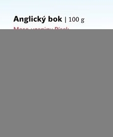 Anglický bok Maso uzeniny Písek