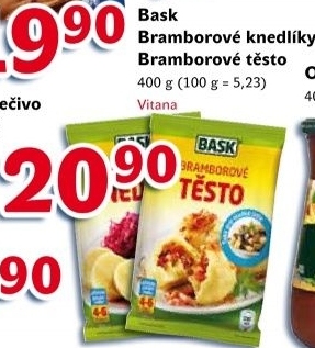Knedlíky bramborové v prášku Bask