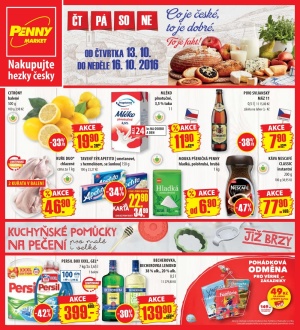 akční leták Penny Market 13.10.2016-16.10.2016