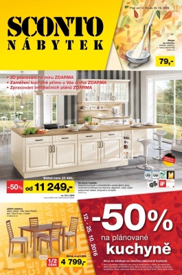 akční leták Sconto nábytek 12.10.2016-25.10.2016