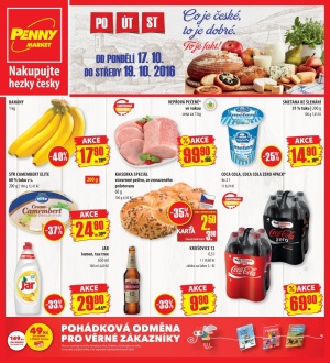 akční leták Penny Market 17.10.2016-19.10.2016