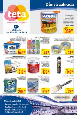 akční leták Teta drogerie 14.10.2016-29.10.2016
