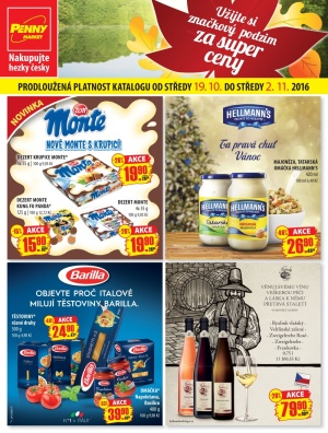 akční leták Penny Market 19.10.2016-2.11.2016