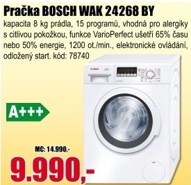 Pračka Bosch Wak 24268 BY