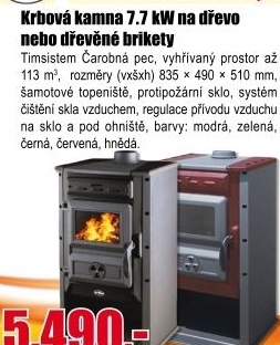 Kamna krbová Čarovná pec Tim Sistem