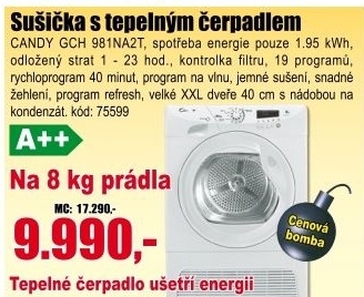 Sušička Candy GCH 981NA2T