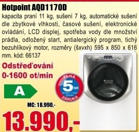 Pračka se sušičkou Hotpoint AQD1170D 69