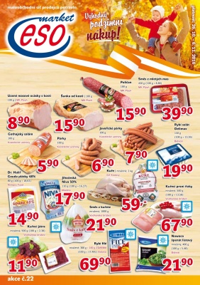 akční leták ESO MARKET 26.10.2016-6.11.2016