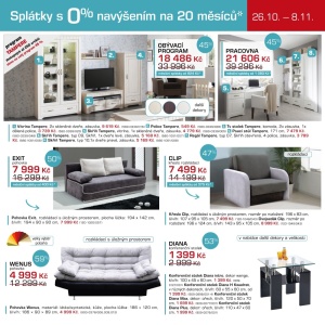 akční leták Jena nábytek 26.10.2016-8.11.2016