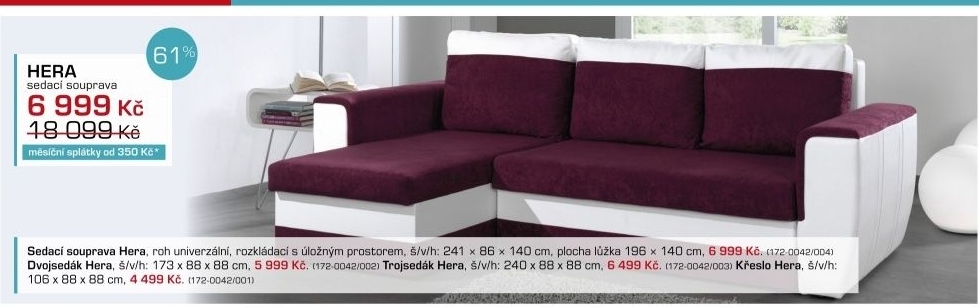 Hera-univerzální (microfiber prune-hl.látka/pvc white-korpus)