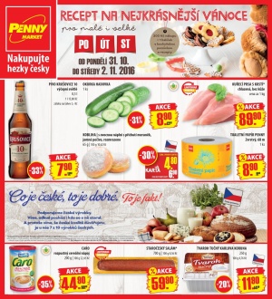 akční leták Penny Market 31.10.2016-2.11.2016