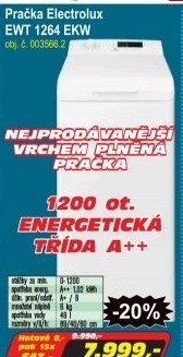 Pračka Electrolux EWT 1264 EKW