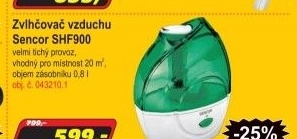 Zvlhčovač vzduchu Sencor SHF900